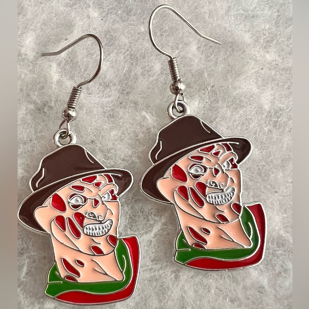Freddy Krueger earrings new